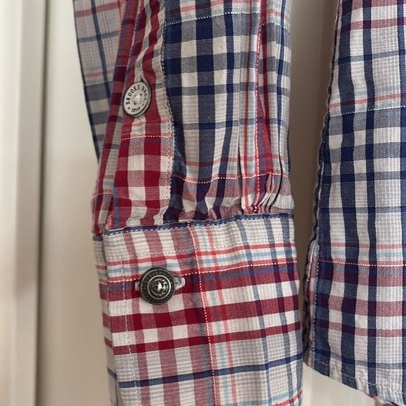 ***** 5 for &25 Brooks Brothers Plaid Button Down Blouse - Picture 3 of 5